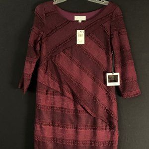 Jessica Simpson maroon maternity dress